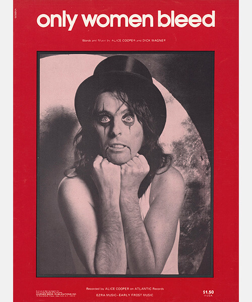Only Women Bleed US Sheet Music (1975)