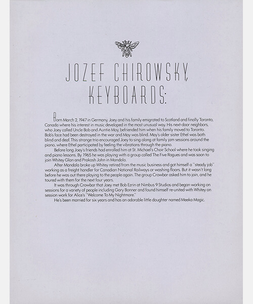 Jozek Chirowsky Bio