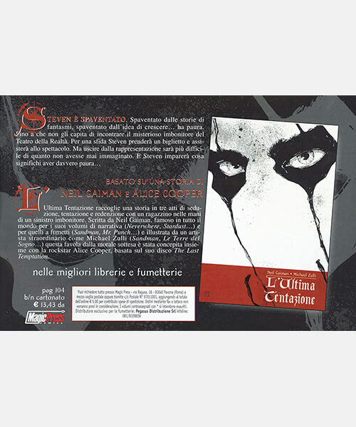 The Last Temptation Dark Horse Graphic Novel Italian Advert (2003)