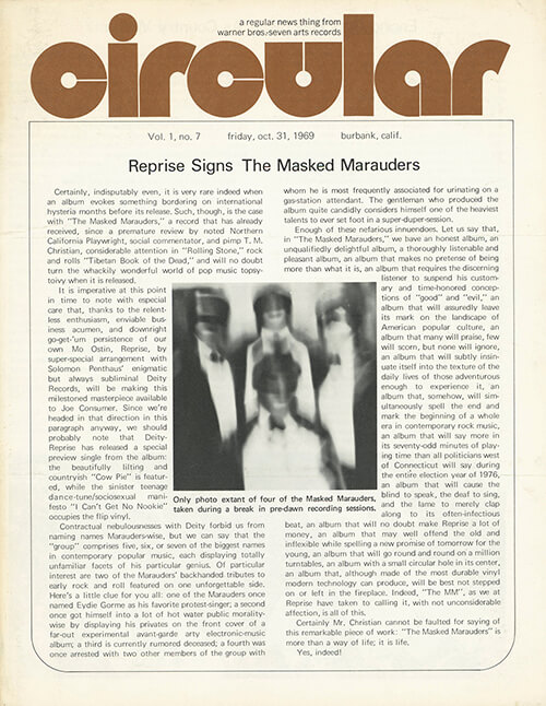 Vol. 1, Number 7 Cover