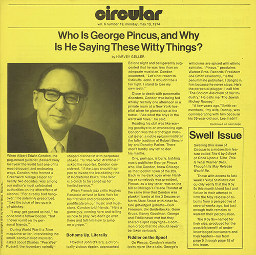 Vol. 6, Number 19 Cover