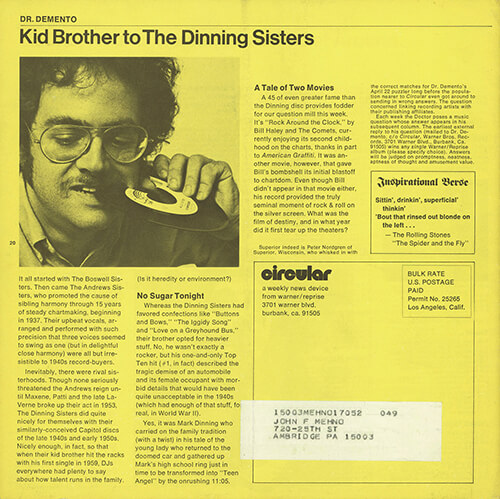 Vol. 6, Number 19 Page 20