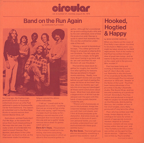 Vol. 6, Number 27 Cover